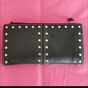 Navy Blue Michael Kors Studded Wallet